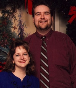 John and I at a Christmas party. People used to call us Mutt and Jeff because of the disparity in our heights. He made me laugh every time we were together.