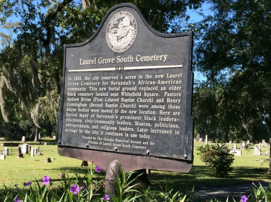 Laurel Grove South is well maintained and still a very active cemetery today.